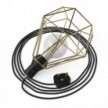 Table Snake - Plug-in lamp with cage Diamond lampshade