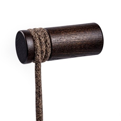 Rolé, wooden wall mount cable tie for pendant lamp - Wenge effect