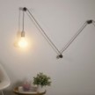 Rolé, wooden wall mount cable tie for pendant lamp