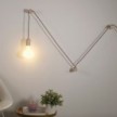 Rolé, wooden wall mount cable tie for pendant lamp