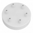 Cylindrical metal 6-hole ceiling rose kit