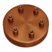 Cylindrical metal 6-hole ceiling rose kit