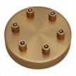 Cylindrical metal 6-hole ceiling rose kit