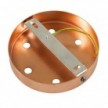 Cylindrical metal 6-hole ceiling rose kit