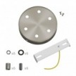 Cylindrical metal 6-hole ceiling rose kit