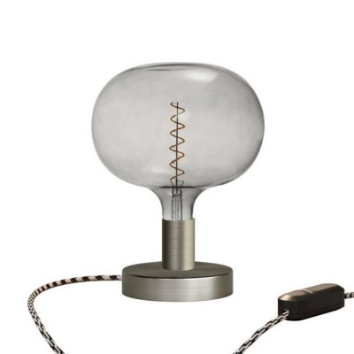 Posaluce Cobble Metal Table Lamp - Brushed titanium