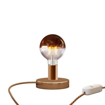 Posaluce Half Cup Metal Table Lamp - Copper