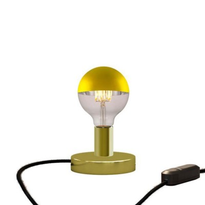 Posaluce Half Cup Metal Table Lamp - Brass