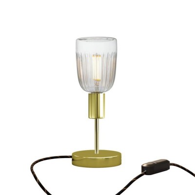 Alzaluce Tiche Metal Table Lamp - Brass