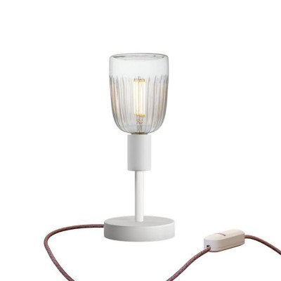 Alzaluce Tiche Metal Table Lamp - Matt White