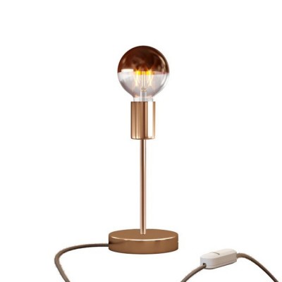 Alzaluce Half Cup Metal Table Lamp - Copper