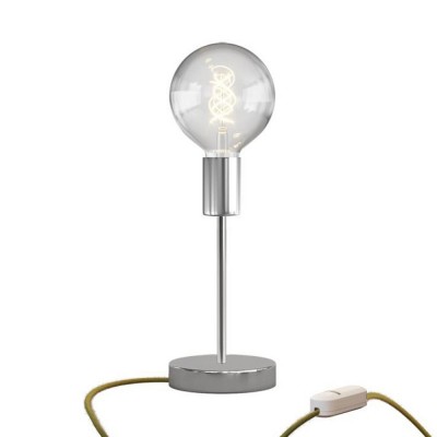 Alzaluce Globo Metal Table Lamp - Chrome