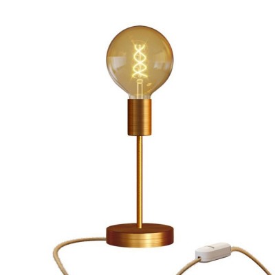 Alzaluce Globo Metal Table Lamp - Brushed copper