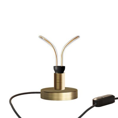 Posaluce Butterfly Metal Table Lamp - Brushed bronze