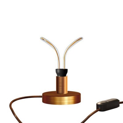 Posaluce Butterfly Metal Table Lamp - Brushed copper