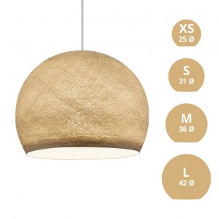 Dome Lampshade in fiber - 100% handmade - Sand Polyester