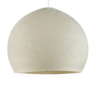 Dome Lampshade in fiber - 100% handmade - PROMO - Milk Polyester