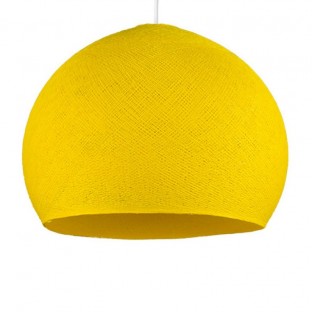 Dome Lampshade in fiber - 100% handmade - PROMO - Yellow Polyester