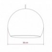 Dome Lampshade in fiber - 100% handmade - PROMO