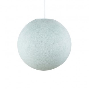 Sphere Lampshade in fiber - 100% handmade - PROMO - Light Blue Polyester