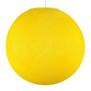 Sphere Lampshade in fiber - 100% handmade - PROMO - Yellow Polyester