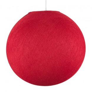 Sphere Lampshade in fiber - 100% handmade - PROMO - Red Polyester