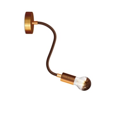 Flex 30 Lamp with Drop lightbulb - Brushed copper