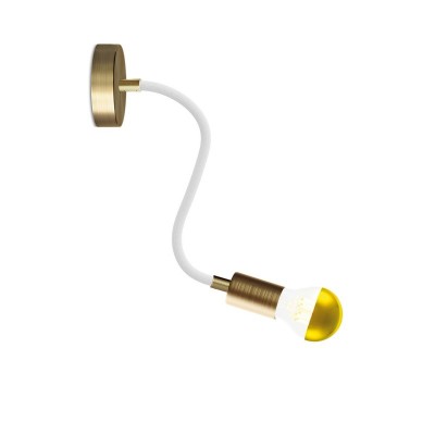 Flex 30 Lamp with Drop lightbulb - Brushed bronze