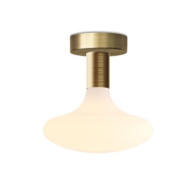 Fermaluce metal Lamp with Idra lightbulb - Brushed bronze