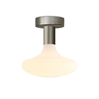 Fermaluce metal Lamp with Idra lightbulb - Brushed titanium