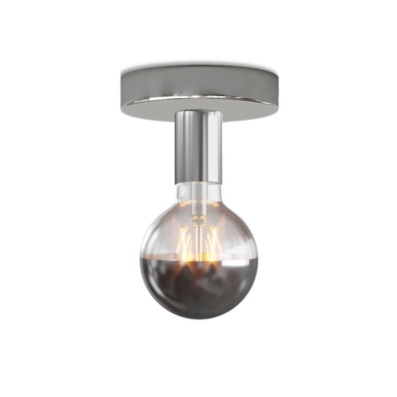 Fermaluce metal Lamp with Globe lightbulb