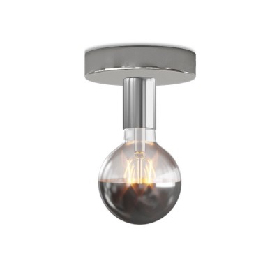 Fermaluce metal Lamp with Globe lightbulb - Chrome