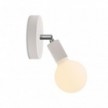 Fermaluce Lightbulb wooden Joint with Porcelain Globe lightbulb