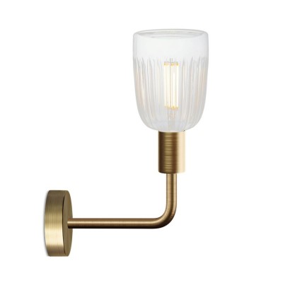 Fermaluce Elle metal Lamp with Crystal lightbulb - Brushed bronze