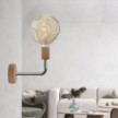 Fermaluce Elle wooden Lamp with Bumped lightbulb