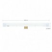 LED Linear Clear S14d Light Bulb - length 300 mm 6,2W 460Lm 2700K Dimmable