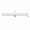 LED Linear Opaline S14d Light Bulb - length 300 mm 6,2W 460Lm 2700K Dimmable