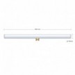 LED Linear Opaline S14d Light Bulb - length 500 mm 6,2W 460Lm 2700K Dimmable