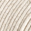 Round Electric Cable covered by Natural Linen RN01 Neutral