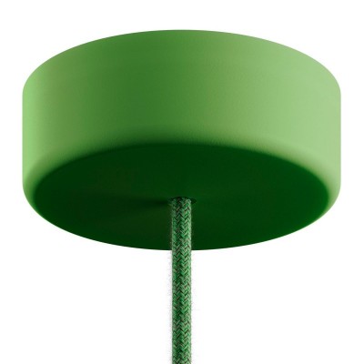 EIVA Cylindrical outdoor ceiling rose kit IP65 - in soft touch silicone - Soft green