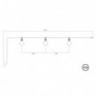 EIVA outdoor string light IP65 with 3 lights and rose