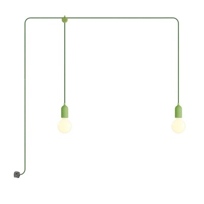 F-Snake EIVA Portable outdoor lamp IP65 with 2 lights - Soft Green