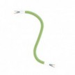 Kit Creative Flex flexible tube with grass green RM77 textile lining and metal terminals