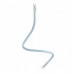 Kit Creative Flex flexible tube in baby blue RM76 textile lining with metal terminals