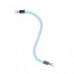 Kit Creative Flex flexible tube in baby blue RM76 textile lining with metal terminals