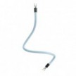 Kit Creative Flex flexible tube in baby blue RM76 textile lining with metal terminals