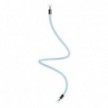 Kit Creative Flex flexible tube in baby blue RM76 textile lining with metal terminals