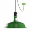 EIVA Outdoor pendant lamp with lampshade, 5 mt  textile cable, decentralizer,  ceiling rose and lamp holder IP65 waterproof